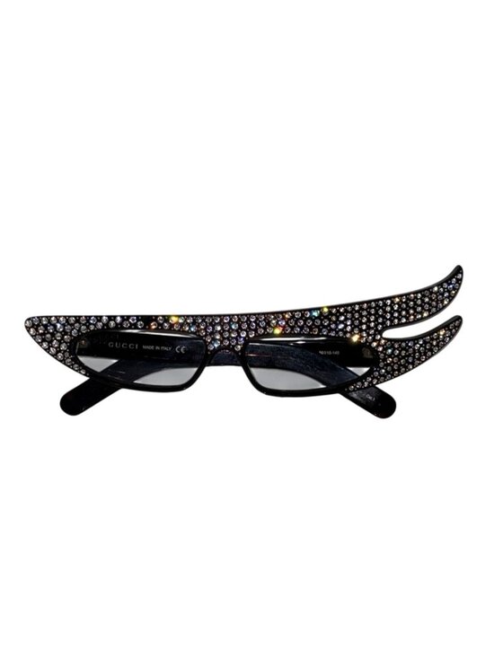 Gucci Hollywood Forever Cat Eye Sunglasses GG0240S 001 Havana Crystals 56-15-140 main image 6